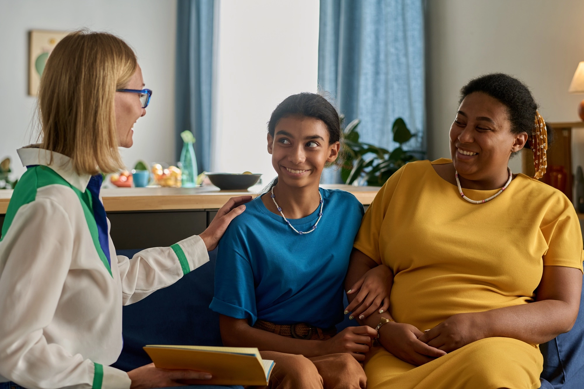 Respect: Aretha Franklin and DCF – If You Want Respect, You Have to Give It 6 Social worker talking to family-respect